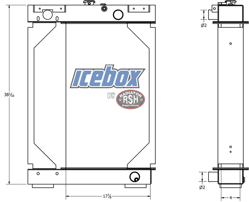 Load image into Gallery viewer, Case 1155E Radiator # 845066
