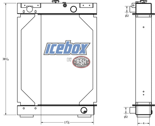 Case 1155E Radiator