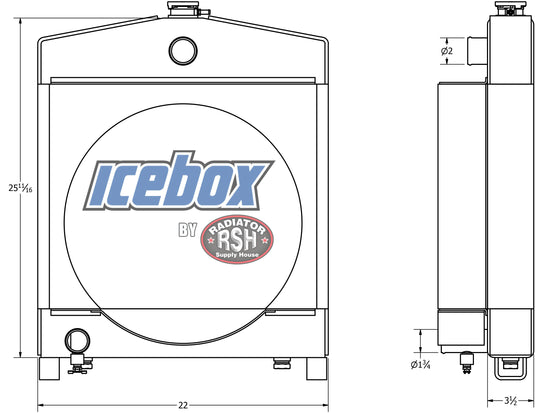 Case Dozer Radiator Case 450 Dozer Radiator # 845114 – Radiator Supply House