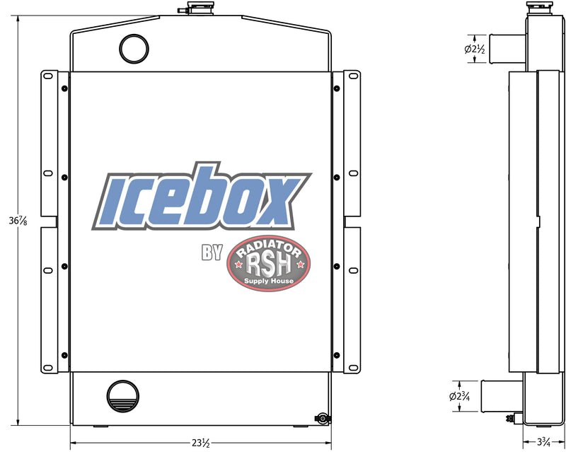 Load image into Gallery viewer, Case W24B Radiator # 845119
