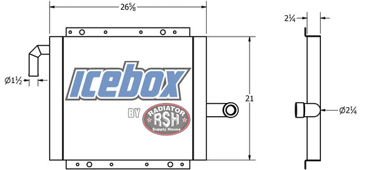 Case 780D Oil Cooler