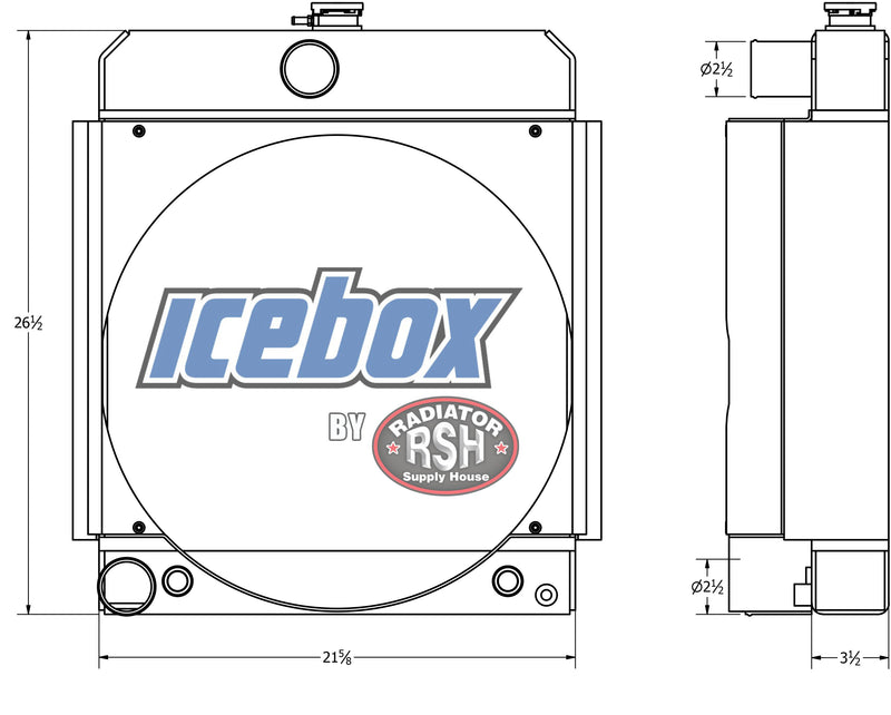 Load image into Gallery viewer, Case W14, W14FL, W14H, Radiator # 845185

