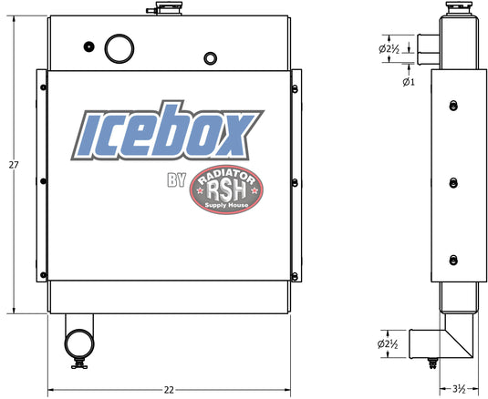 Case 880C Radiator
