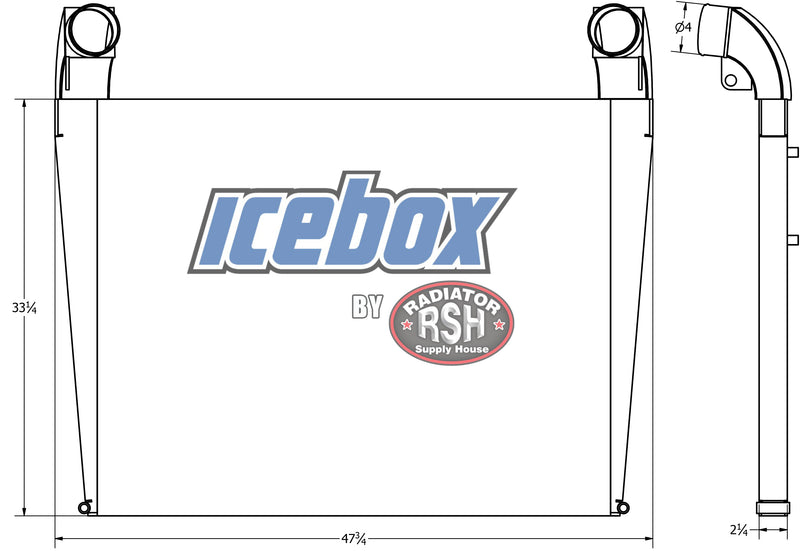 Load image into Gallery viewer, Case 530, 535, 480, 485, STX480, Charge Air Cooler # 845284
