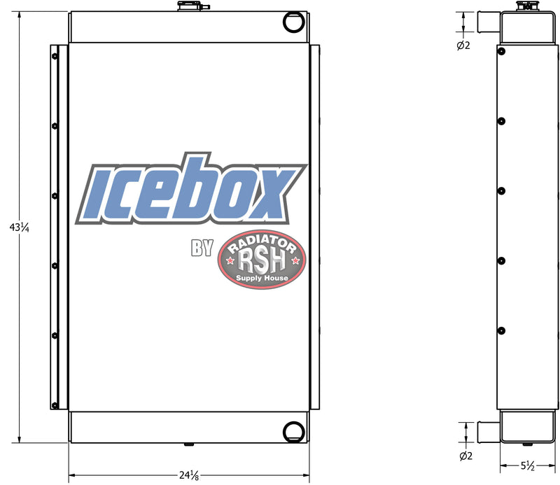 Load image into Gallery viewer, Case, IH 1680 Radiator # 845285
