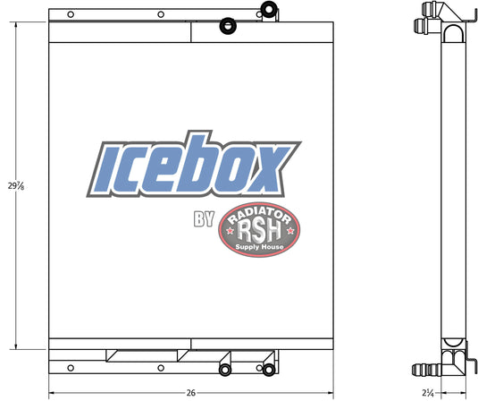 Case 621, 721, Wheel Loader Transmission Oil Cooler