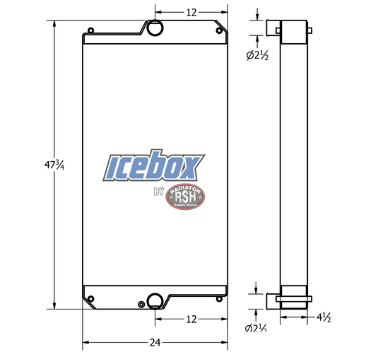 Caterpillar R9H Radiator # 850147