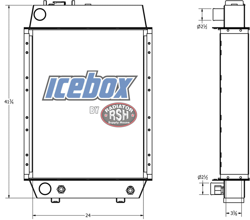 Load image into Gallery viewer, Caterpillar D4H Radiator # 850917
