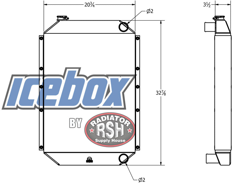 Load image into Gallery viewer, John Deere EX150, 590D Radiator # 870117
