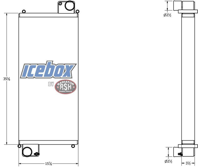 Load image into Gallery viewer, John Deere 8120, 8220, 8320, 8420, 8520 Radiator # 870129
