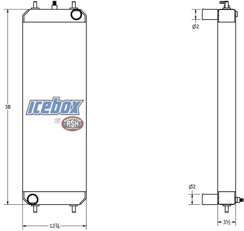 Load image into Gallery viewer, Hitachi ZE120-6, ZW140-6, ZW150-6 Radiator # 870497
