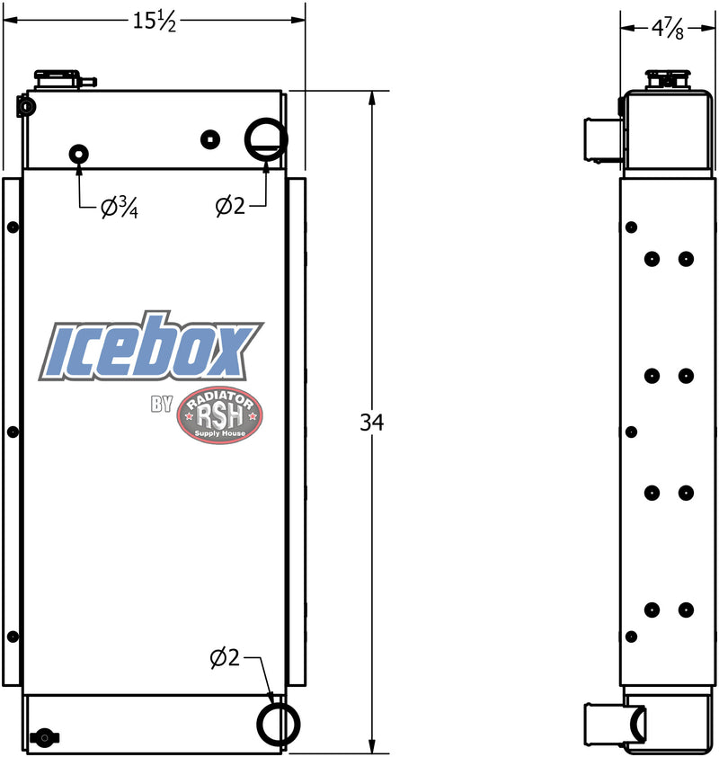 Load image into Gallery viewer, John Deere Pump Radiator # 870934
