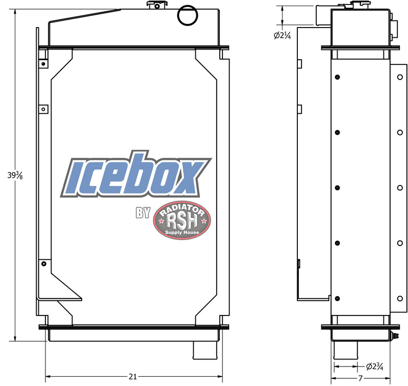 Load image into Gallery viewer, John Deere 850C Radiator # 871016
