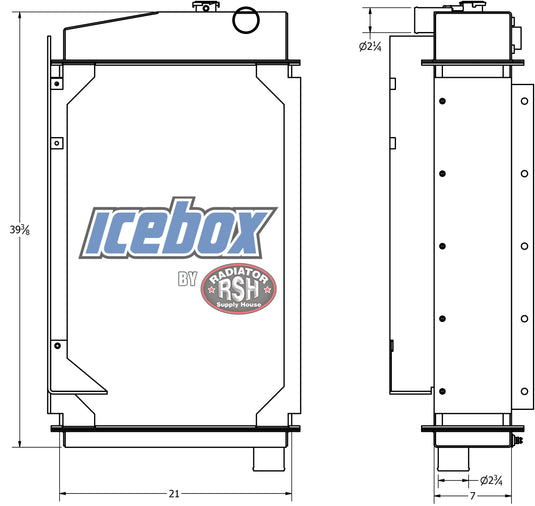 John Deere 850C Radiator