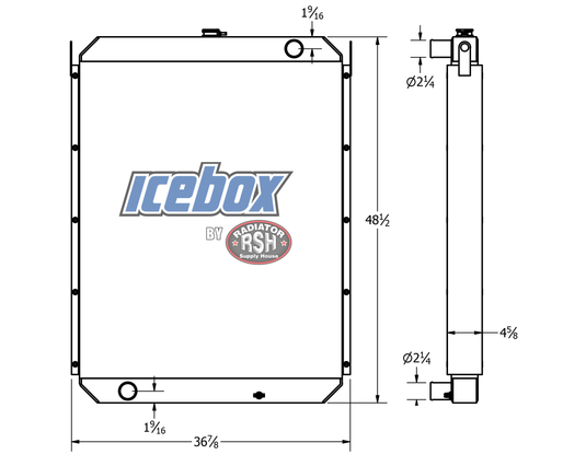 Link Belt Radiator Linkbelt 370 Radiator # 890148 – Radiator Supply House
