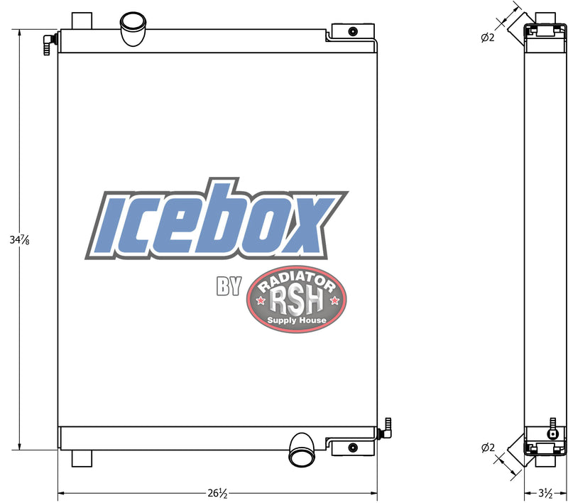 Load image into Gallery viewer, Volvo A25C Radiator # 890266
