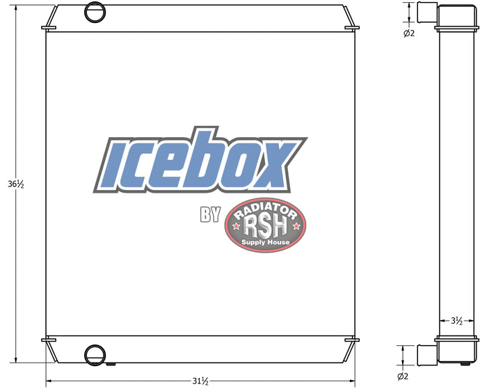Volvo L90, L90B, L90C, L90D Radiator # 890922