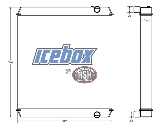 Volvo L90, L90B, L90C, L90D Radiator