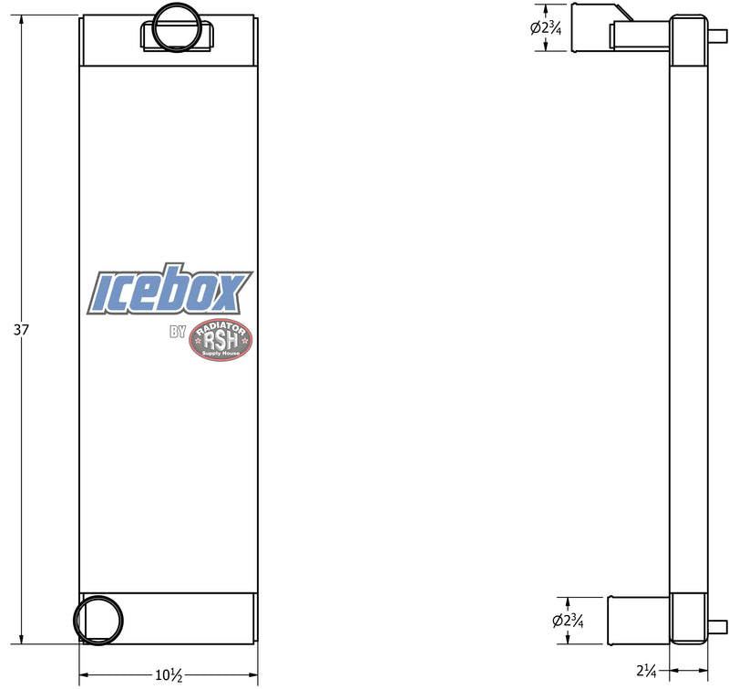Load image into Gallery viewer, Universal Drilling Machine Charge Air Cooler # 890973
