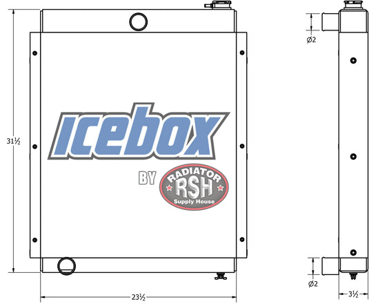 New Holland 1095 Hay Wagon Radiator