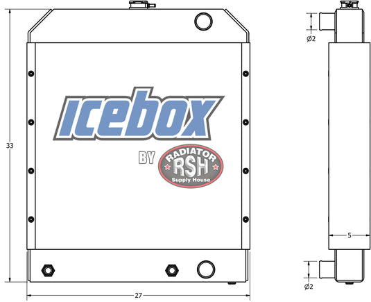New Holland Bale Wagon Radiator # 910006