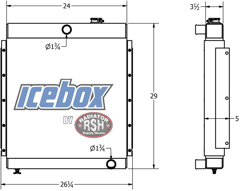 Load image into Gallery viewer, New Holland 1049 Radiator # 910060
