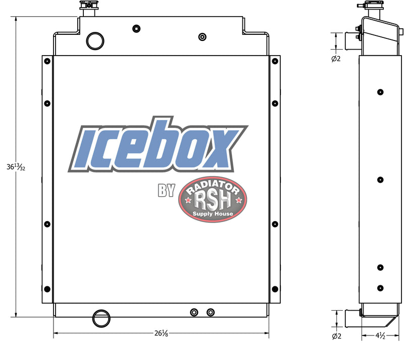 Load image into Gallery viewer, New Holland HW345, HW365, Swather Radiator # 910109
