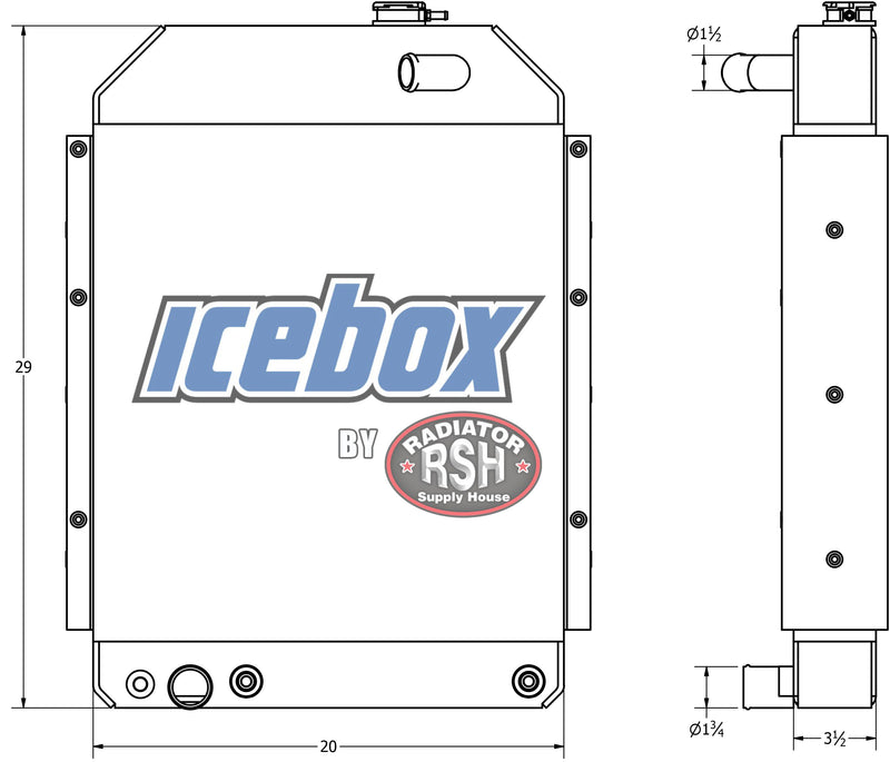 Load image into Gallery viewer, New Holland 2550, 2450 Radiator # 910110
