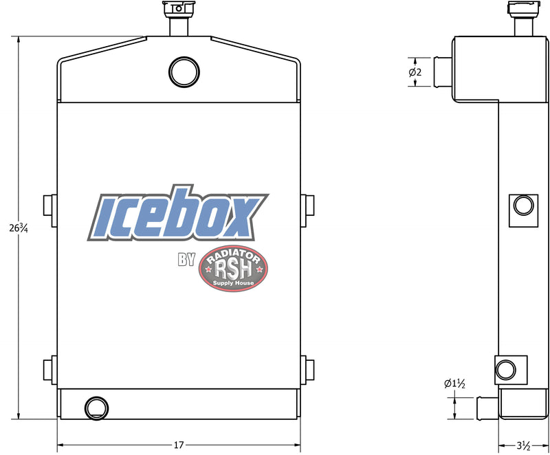 Load image into Gallery viewer, International TD340 Radiator # 920011
