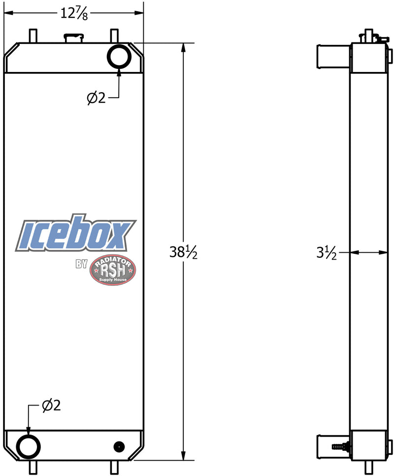 Load image into Gallery viewer, Kobelco SK125-3, SK125SR-3, SK135SR-3 Radiator # 927607
