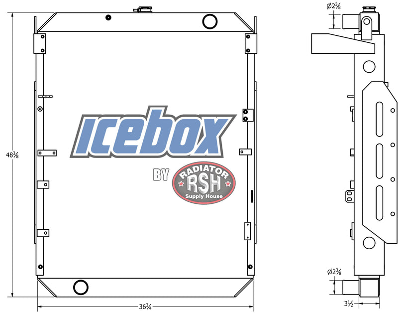 Load image into Gallery viewer, Komatsu WA430-5-W, WA450-5L, WA470-5-W Radiator # 930202
