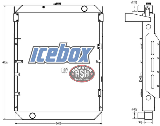 Komatsu WA430-5-W, WA450-5L, WA470-5-W Radiator