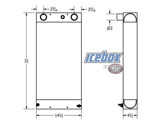 Hyster H190HD Radiator # 940219
