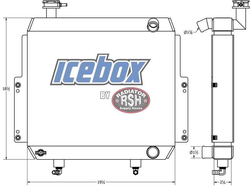 Load image into Gallery viewer, Toyota Forklift Radiator # 940254
