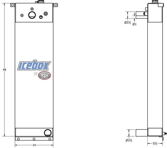 Madill 3800C Radiator