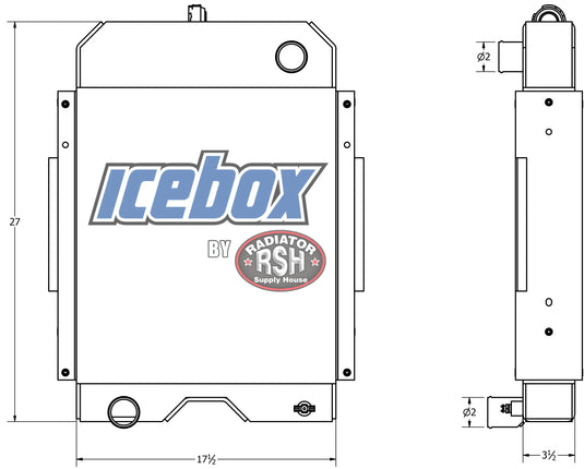 Vermeer 1250 Chipper Radiator
