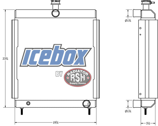 Vermeer Ford 1250 Radiator
