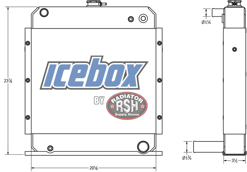 Load image into Gallery viewer, Bandit Chipper Radiator # 950202
