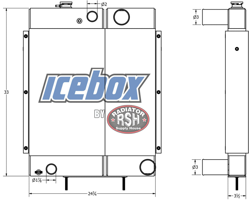 Load image into Gallery viewer, Brush Bandit 250XL Radiator # 950212
