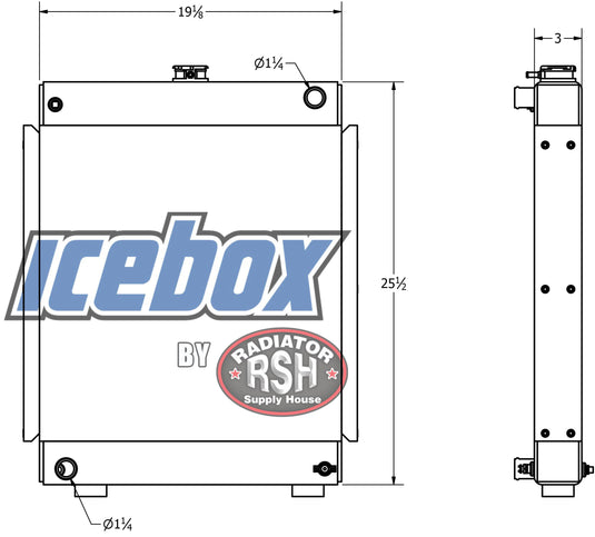 Morbark Beever, M12RX Radiator