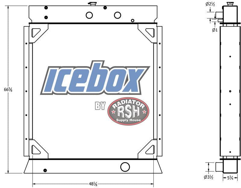 Cummins Generator Radiator # 990017 – Radiator Supply House