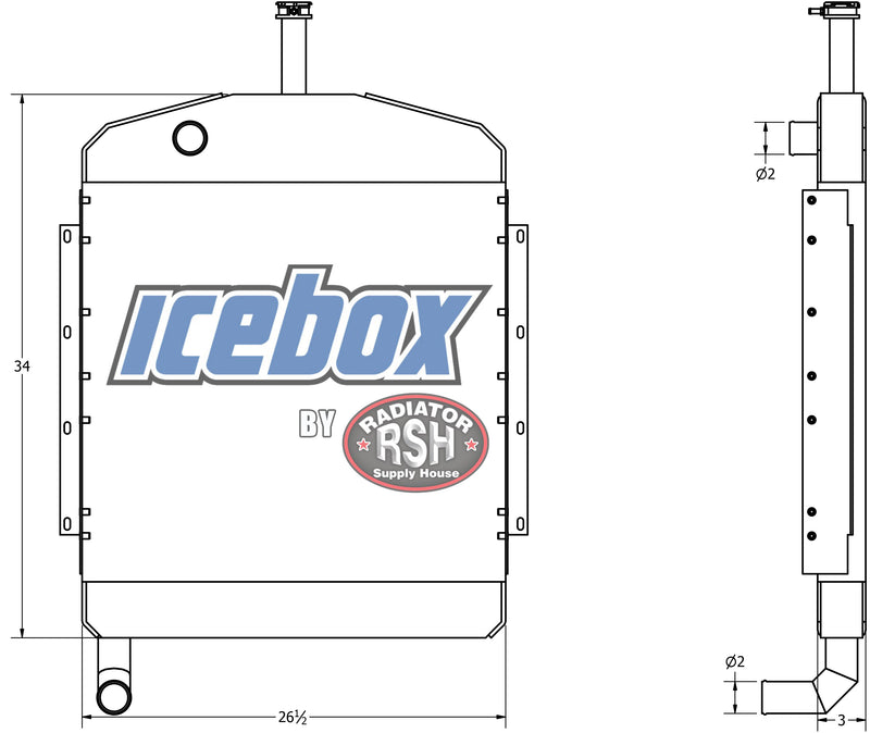 Load image into Gallery viewer, Onan Generator Radiator # 990152
