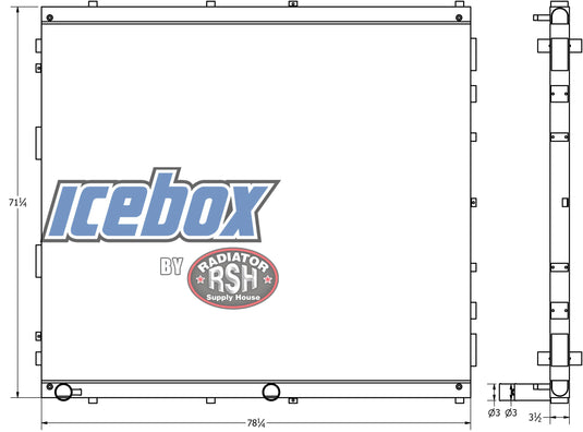 Frac 350KW Genset Radiator