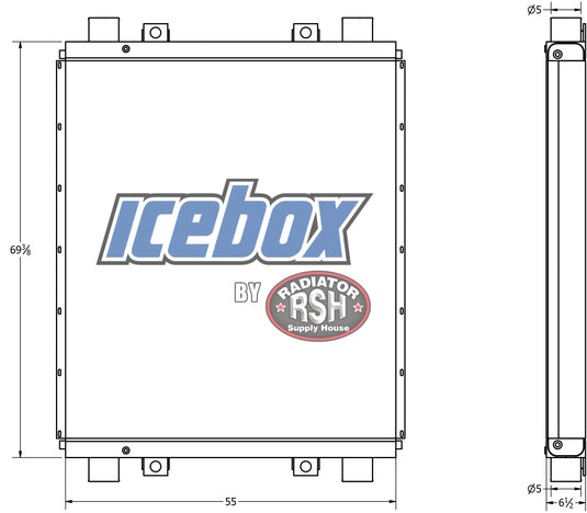 Fracking Cube Oil Cooler