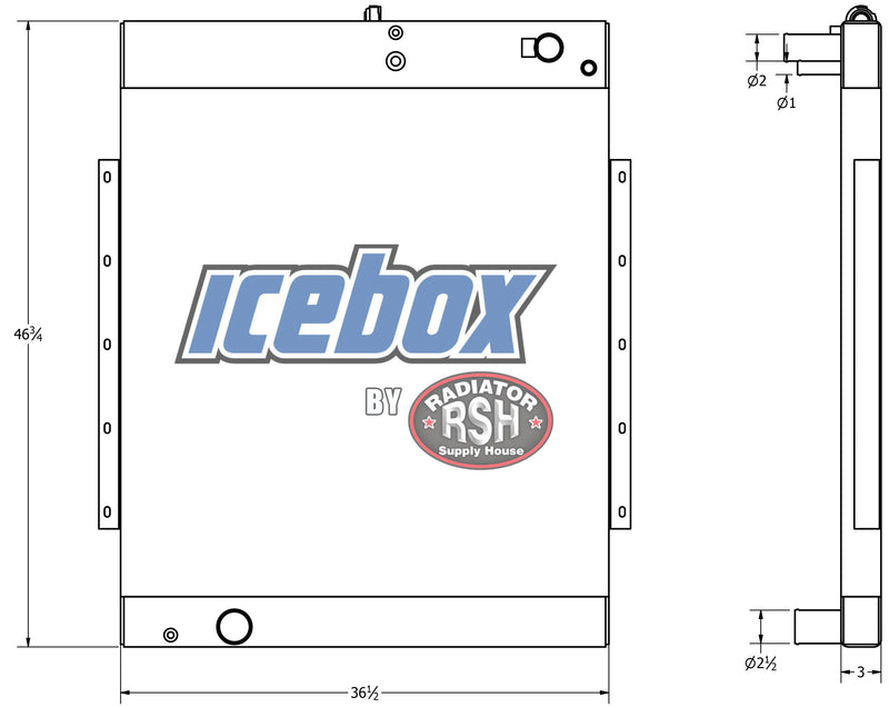 Load image into Gallery viewer, Generac 13.3L Radiator # 990386
