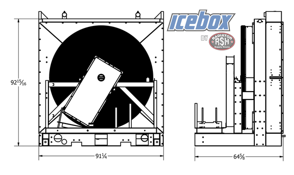 Cummins QSK50 Radiator # 990494 – Radiator Supply House