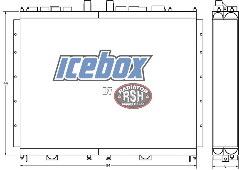 Load image into Gallery viewer, Global Vibratory Truck Radiator # 990552
