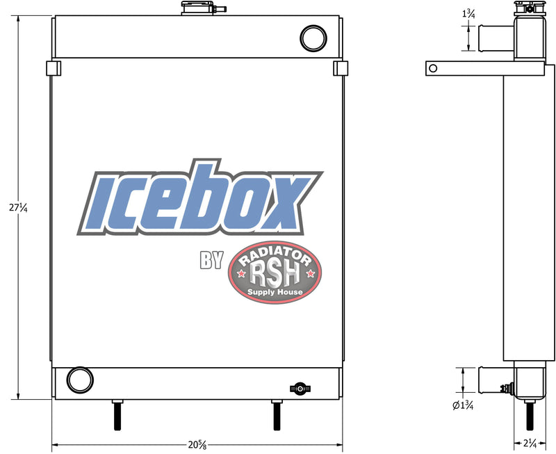 Load image into Gallery viewer, Perkins DDC60, Engine 4.236 Radiator # 990571
