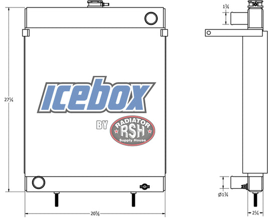 Perkins DDC60, Engine 4.236 Radiator