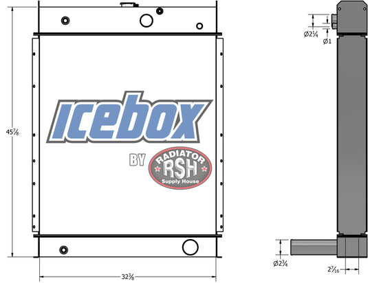 Generator Radiator Outlet Universal Generator Radiator # 990588 – Radiator Supply House